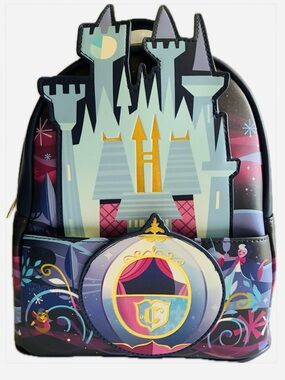 NWT! Disney Loungefly Cinderella Castle Mini Backpack Princess Castle Series
